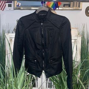 Coated Jersey Blazer